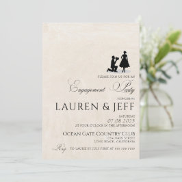 Invitación Partido de compromiso feliz