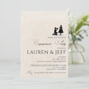 Invitación Partido de compromiso feliz