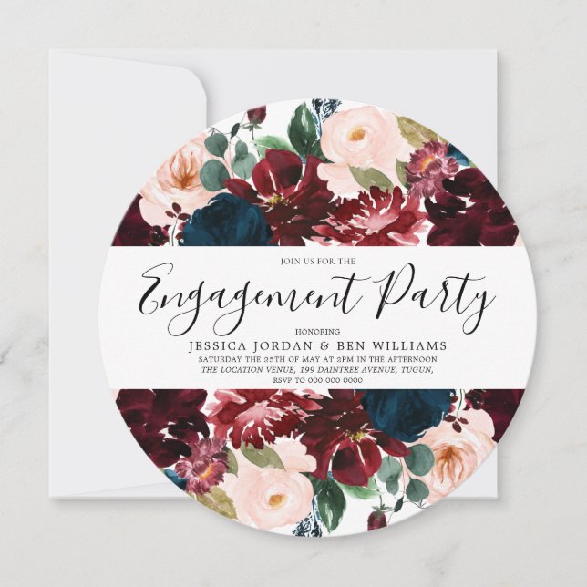 Invitación Partido de Compromiso Floral de la Marina de Borgo (Anverso)