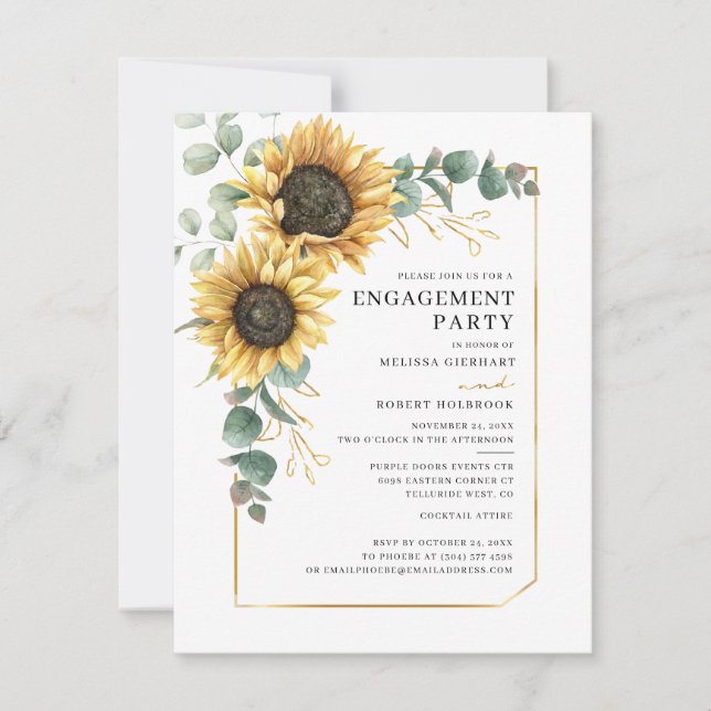Invitación Partido de compromiso floral de la vegetación del  (Anverso)