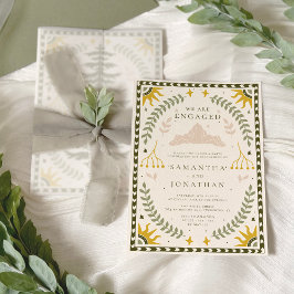 Invitación Partido de compromiso forestal encantado