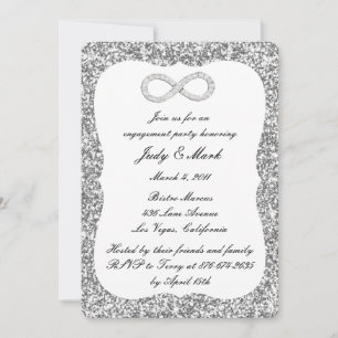 Invitación Partido de compromiso infinito de diamantes de Pur