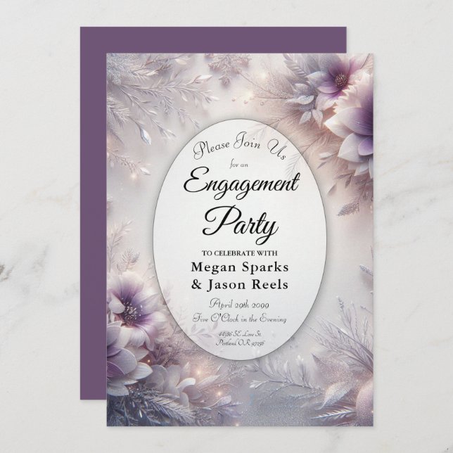 Invitación Partido de compromiso invernal con el espíritu de  (Anverso / Reverso)