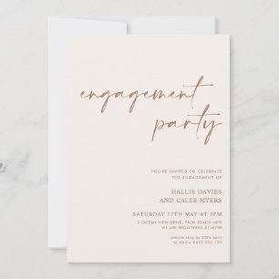 Invitación Partido de compromiso neutral mínimo moderno