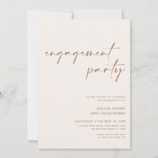 Invitación Partido de compromiso neutral mínimo moderno