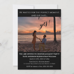 Invitación Partido de Compromiso-Photo-Beach Sunset- Fondo-