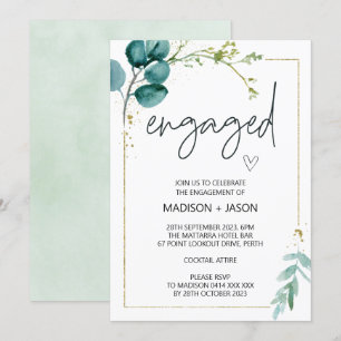 Invitación Partido de compromiso que contrae matrimonio con l