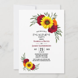 Invitación Partido de Compromiso Rosa de Girasol