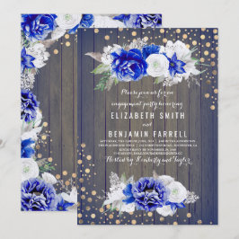 Invitación Partido de compromiso ruso floral