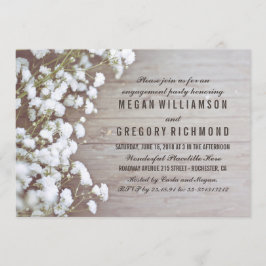 Invitación Partido de compromiso Rústico de la Respiración de