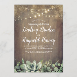 Invitación Partido de Compromiso Rústico Suculento de la Ener