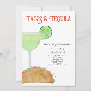 Invitación Partido de compromiso Tacos y Tequila Margarita