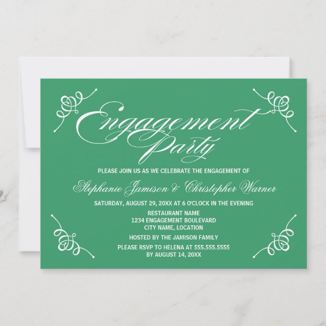 Invitación Partido de Compromiso Verde de Elegancia (Anverso)