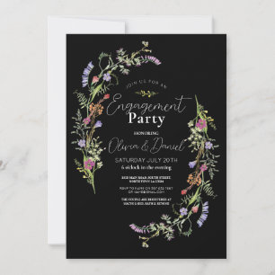 Invitación Partido de compromiso Wildflowers Floral Ditsy Dar