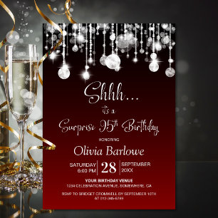 Invitación Partido de Cumpleaños 95 de Red Surprise