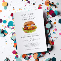 Partido de cumpleaños de hamburguesas Grillín y Ch