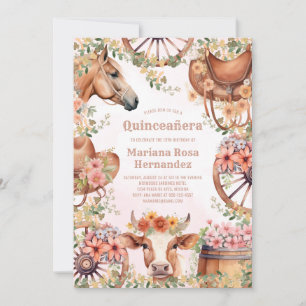 Invitación Partido de Cumpleaños de la Chica Occidental Quinc