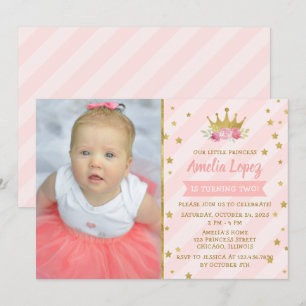 Invitación Partido de Cumpleaños de la Chica Tiara
