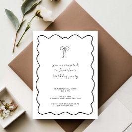 Invitación Partido de cumpleaños de la Cinta de Cinta de Cint