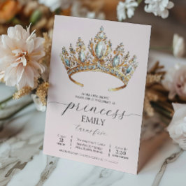 Invitación Partido de Cumpleaños de la Corona de la Princesa