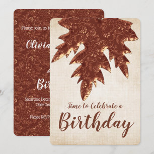 Invitación Partido de cumpleaños de la Leaf de la Temporada d