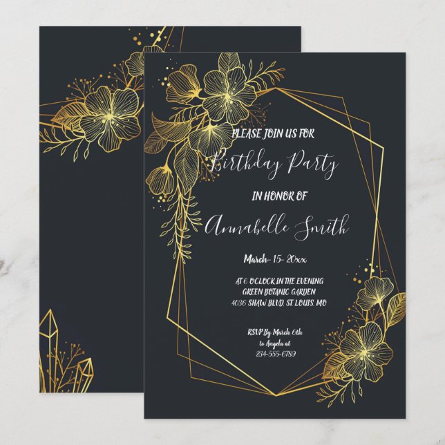 Invitación Partido de cumpleaños de la Marina de los Marcos D (Anverso / Reverso)