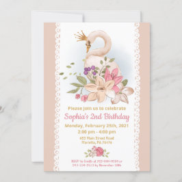 Invitación Partido de Cumpleaños de la Princesa de Swan