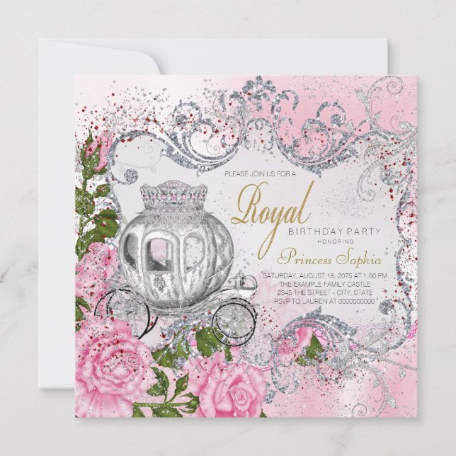 Invitación Partido de Cumpleaños de la Princesa Real (Anverso)