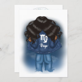 Invitación Partido de cumpleaños de la Virgo Rótulo Africana-