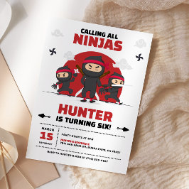 Invitación Partido de Cumpleaños de las Artes Marciales de Ni