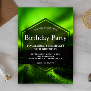 Invitación Partido de cumpleaños de las Luces del Norte de Au