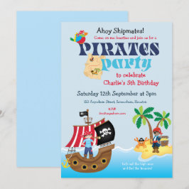 Invitación Partido de Cumpleaños de los Compañeros Piratas Cu