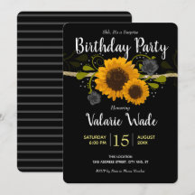Partido de cumpleaños de los girasoles en un país 
