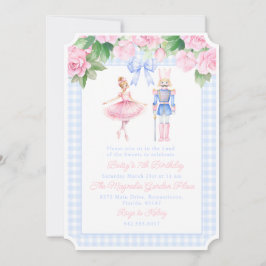 Invitación Partido de Cumpleaños de los Navidades Nutcracker 