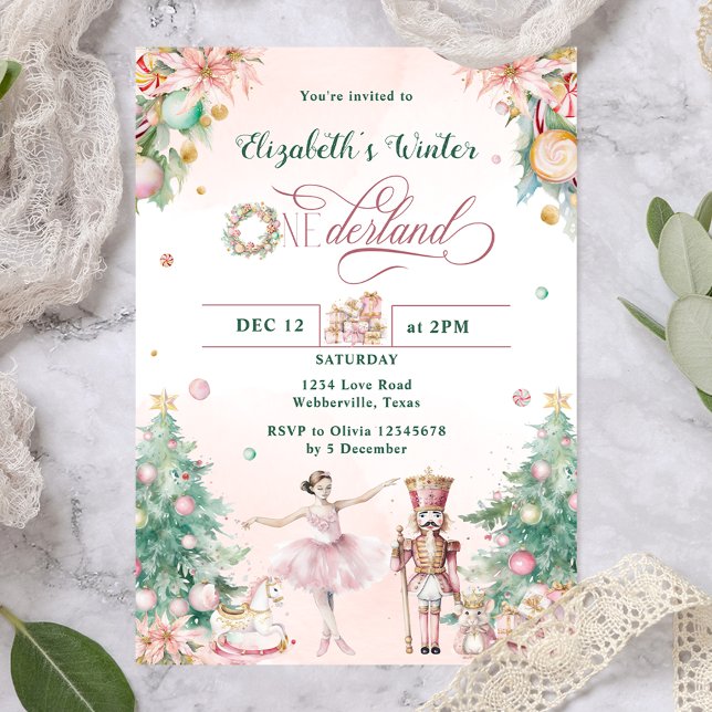 Invitación Partido de Cumpleaños de los Navidades Nutcracker  (Subido por el creador)
