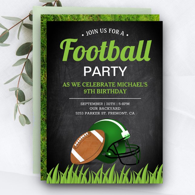 Invitación Partido de cumpleaños de los niños deportivos de C (Subido por el creador)