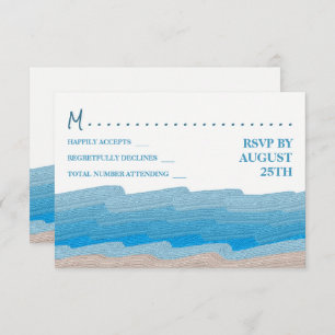 Invitación Partido de Cumpleaños de Ocean Beach RSVP
