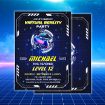 Partido de cumpleaños de realidad virtual de video