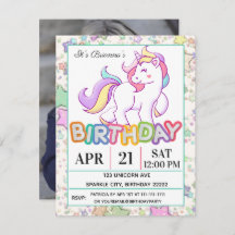 Partido de Cumpleaños de Unicornio