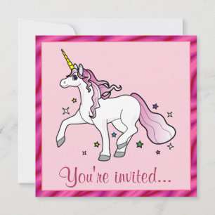 Invitación Partido de Cumpleaños de Unicornio
