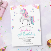 Partido de cumpleaños de Unicornio mágico chicas