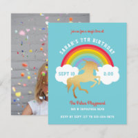 Partido de cumpleaños del arcoiris de Unicornio ne