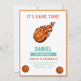 Invitación Partido de Cumpleaños del Baloncesto