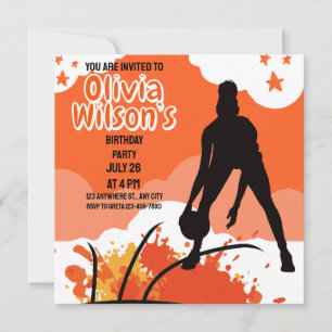 Invitación Partido de Cumpleaños del Baloncesto, Jugador de B