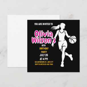 Invitación Partido de Cumpleaños del Baloncesto, Jugador de B