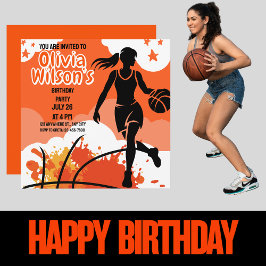 Invitación Partido de Cumpleaños del Baloncesto, Jugador de B