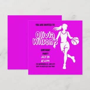 Invitación Partido de Cumpleaños del Baloncesto, Jugador de B