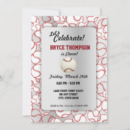 Invitación Partido de Cumpleaños del Béisbol