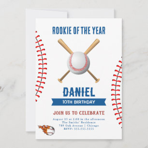 Invitación Partido de Cumpleaños del Béisbol