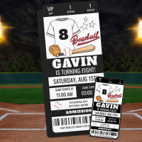 Partido de Cumpleaños del Béisbol Personalizado
